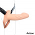 Fallo Cavo Strap-On Silicone Carne Taglia S - 1