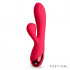 Vibratore Rabbit con Lecca Clitoride TURNA Rosso USB 18,5 cm - 2