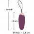 Ovetto Pulsante Wireless in Silicone 9 x 3,4 cm. Viola - 6