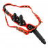 Strap On con Cintura Regolabile con 3 Falli Intercambiabili in Silicone 17 x 4 cm. Nero e Rosso - 1