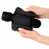 Masturbatore Vibrante in Silicone con 3 Motori Regolabili Ricaricabile USB Nero - 4