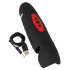 Masturbatore Vibrante in Silicone con 3 Motori Regolabili Ricaricabile USB Nero - 7