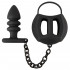 Ball Cage Collegata a Cuneo Anale in Silicone 8 x 2,9 cm. - 0