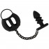 Ball Cage Collegata a Cuneo Anale in Silicone 8 x 2,9 cm. - 1