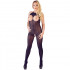 Tuta nera sexy semitrasparente - Taglia unica elasticizzata (Tg.36-48) - 1