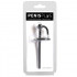 Stimolatore dilatatore uretra maschile a tunnel in silicone nero con anello 12 x 0,6 cm. - 4