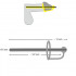 Stimolatore dilatatore uretra maschile a tunnel in silicone nero con anello 12 x 0,6 cm. - 5