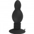 Cuneo Anale in Silicone Nero con Ventosa e Molla 11,8 x 4,1 cm. - 2