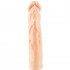 Guaina vibrante allunga pene +2,5 cm. color carne 19 x 3,7 cm. - 1