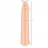 Guaina vibrante allunga pene +2,5 cm. color carne 19 x 3,7 cm. - 6