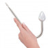 Gancio Anal Hook in alluminio da 24 cm. con plug 5,1 x 3,5 cm. - 1
