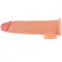 Guaina realistica per pene e testicoli in silicone color carne +5 cm. - 0