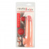 Guaina realistica per pene e testicoli in silicone color carne +5 cm. - 5