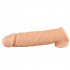 Guaina realistica in silicone per pene e testicoli +5 cm. color carne - 7