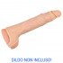 Guaina realistica in silicone per pene e testicoli +5 cm. color carne - 0