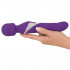 Vibratore con Perle Rotanti + Massaggiatore 2 Motori Ricaricabile USB in Puro Silicone 24 x 4,6 cm. - 1