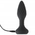 Cuneo Anale Effetto Rimming Vibrante in Silicone 15,1 x 4,2 cm. Telecomando Ricaricabile USB - 3