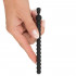 Stimolatore Dilatatore Uretra a Tunnel con Rilievi in Silicone con Stopper 13 x 1 cm. Nero - 0