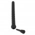 Stimolatore Dilatatore Uretra a Tunnel con Rilievi in Silicone con Stopper 13 x 1 cm. Nero - 4
