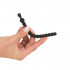 Stimolatore Dilatatore Uretra a Tunnel con Rilievi in Silicone con Stopper 13 x 1 cm. Nero - 1