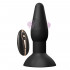 Cuneo Anale in Silicone con Effetto Thumping al Centro 15 x 4,3 cm. con Telecomando Ricaricabile con USB Nero - 1