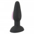 Cuneo Anale in Silicone con Effetto Thumping al Centro 15 x 4,3 cm. con Telecomando Ricaricabile con USB Nero - 2