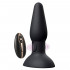 Cuneo Anale in Silicone con Effetto Thumping sul Gambo 15 x 4,3 cm. con Telecomando Ricaricabile con USB Nero - 1