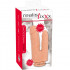 Doppio vibratore realistico rotante in silicone color carne ricaricabile con USB 22,5 x 4,2 e 19,5 x 3,5 cm. - 5
