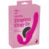 Strap On Vibrante Senza Lacci in Puro Silicone Ricaricabile USB 21,8 x 3,9 cm. - 4