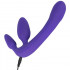 Strapless Strap-On Senza Lacci in Silicone Viola con Vibrazione - 2