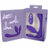 Strapless Strap-On Senza Lacci in Silicone Viola con Vibrazione - 5