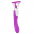 Vibratore lecca clitoride e succhia vagina in silicone fucsia 3 in 1 - 0