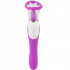 Vibratore lecca clitoride e succhia vagina in silicone fucsia 3 in 1 - 2