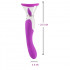 Vibratore lecca clitoride e succhia vagina in silicone fucsia 3 in 1 - 8