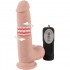 Vibratore realistico rotante in silicone color carne 20 x 4,4 cm. - 0