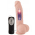 Vibratore realistico pulsante in silicone color carne 20 x 4,4 cm. - 0