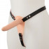 Strap On vibrante per donna in silicone color carne con cintura regolabile 15,7 x 3,8 cm. - 0