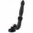 Sex machine portatile con vibratore in silicone nero con ventosa removibile 36,3 x 3,2 cm. - 2