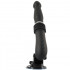 Sex machine portatile con vibratore in silicone nero con ventosa removibile 36,3 x 3,2 cm. - 1