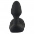 Plug Anale Gonfiabile Vibrante Indossabile in Silicone con Telecomando 10,7 x 3,4 cm. Nero - 3