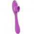 Vibratore e lingua lecca clitoride 2 in 1 in silicone lilla ricaricabile  USB 22,3 x 3,4 cm. - 6