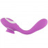 Vibratore e lingua lecca clitoride 2 in 1 in silicone lilla ricaricabile  USB 22,3 x 3,4 cm. - 3