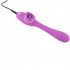 Vibratore e lingua lecca clitoride 2 in 1 in silicone lilla ricaricabile  USB 22,3 x 3,4 cm. - 7