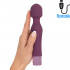 Wand Vibe - Massaggiatore per Clitoride in Silicone 18,4 x 4 cm. Magenta Ricaricabile con USB - 0