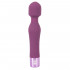 Wand Vibe - Massaggiatore per Clitoride in Silicone 18,4 x 4 cm. Magenta Ricaricabile con USB - 1