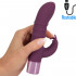 Rabbit Vibe - Vibratore Rabbit in Silicone 13 x 3,2 cm. Magenta Ricaricabile con USB - 0