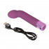 Mini Vibratore Punto G in Silicone Ricaricabile USB 16 x 3,3 cm. Violetto - 4