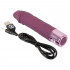Mini Vibratore Realistico in Silicone Ricaricabile USB 14,3 x 3 cm. Violetto - 5