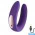 Satisfyer Double Plus Vibratore Largo per Coppia in Puro Silicone Ricaricabile USB - 0