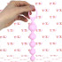 2 Catene Anale da 5 Bulbi Progressivi 20,5 x 2,8 e 20,5 x 3,3 cm. in Silicone Rosa e Azzurro - 1